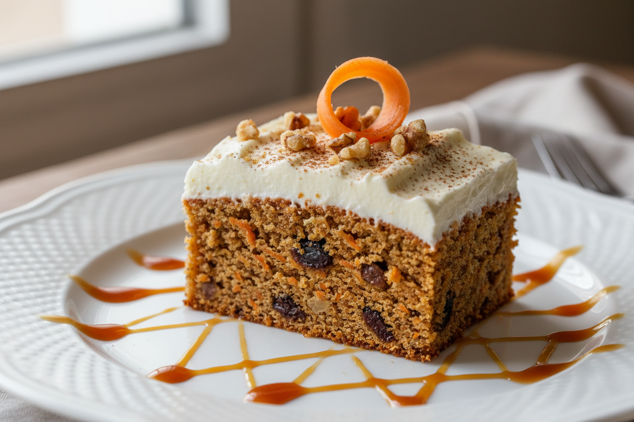 dolce al piatto torta di carote 